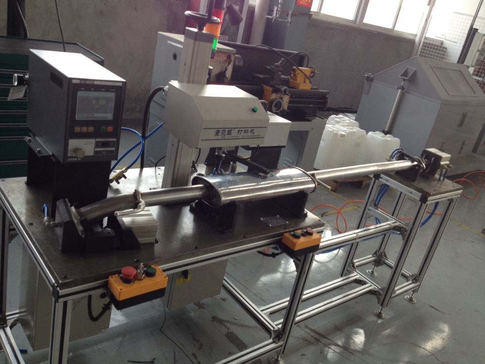 【現(xiàn)場(chǎng)圖片】馬瑞利汽車排氣管測(cè)漏工作站